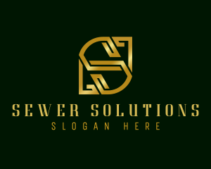 Premium Elegant Banking Letter S logo design