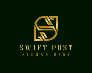 Premium Elegant Banking Letter S logo design