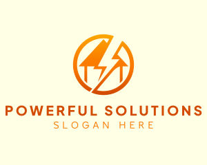 Home Lightning Power logo design