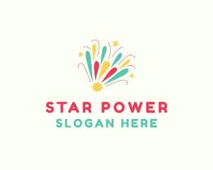 Star Comet Fireworks logo design