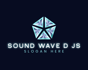 Geometric 3D Triangle Software logo design