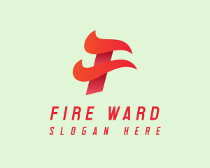 Automotive Fire Letter F  logo design