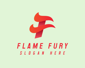 Automotive Fire Letter F  logo design