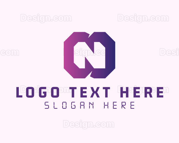 Gradient Letter N Logo