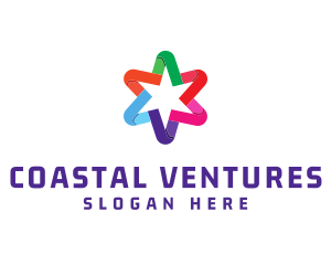 Colorful Business Star Logo