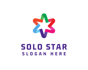 Colorful Business Star logo design