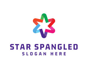 Colorful Business Star logo design