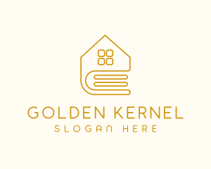 Golden Book House logo design