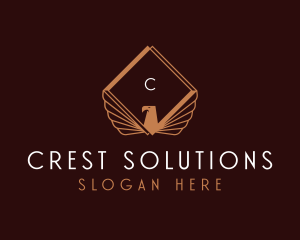 Eagle Wings Crest logo design