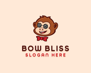 Cute Monkey Ape logo design