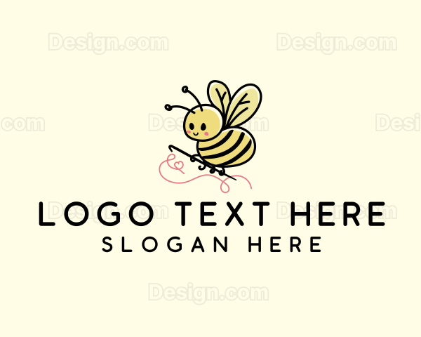 Cute Bee Tailoring Logo