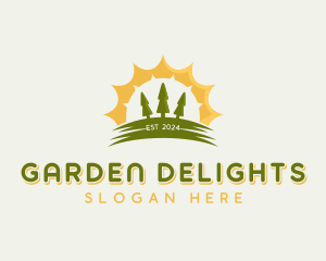 Garden Tree Lawn  logo design