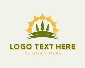 Sun Pine Tree logo