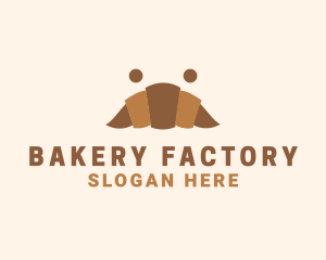 Croissant Pastry Bakery logo design