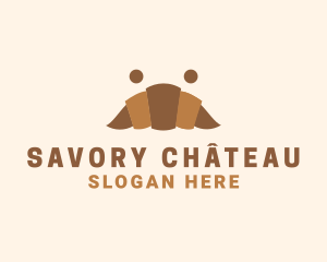 Croissant Pastry Bakery logo design