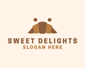 Croissant Pastry Bakery logo design