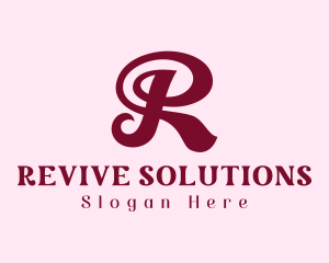 Feminine Letter R  logo design