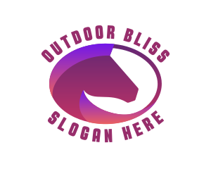 Horse Stallion Zoo logo design