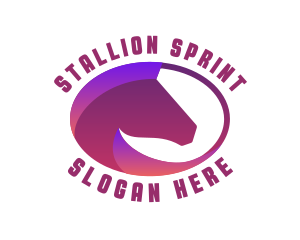 Horse Stallion Zoo logo design