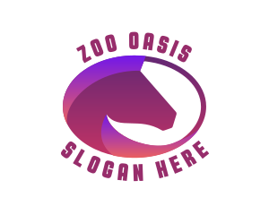 Horse Stallion Zoo logo design