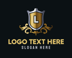 Letter - Metal Gothic Crest Letter logo design