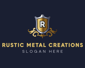 Metal Gothic Crest  logo design