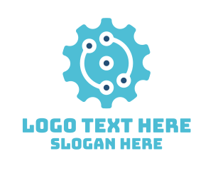 Engine - Industrial Engineering Cog logo design