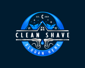 Pressure Wash Maintenance Cleaning logo design