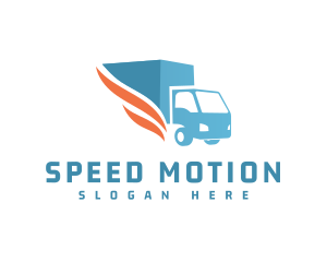 Speed Delivery Truck logo design