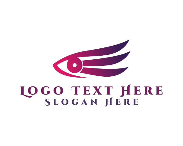 Purple Bird logo example 4