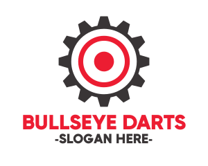 Target Gear Bullseye logo design