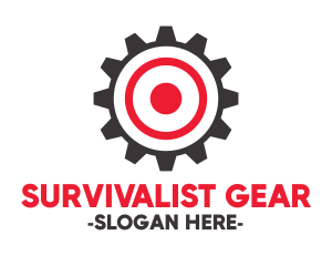 Target Gear Bullseye logo design