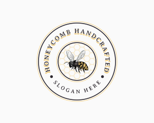 Bee Honeycomb Hive logo