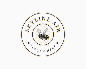 Bee Honeycomb Hive logo