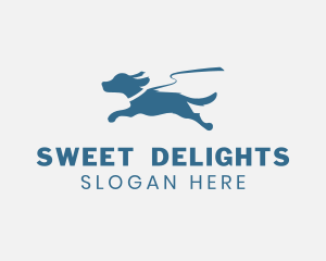 Silhouette Leash Dog logo