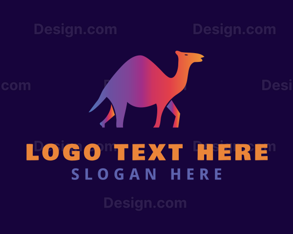 Gradient Animal Camel Logo