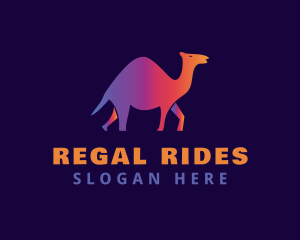 Gradient Animal Camel Logo