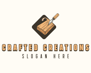 Wood Chisel Carpentry logo design