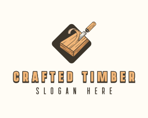 Wood Chisel Carpentry logo design