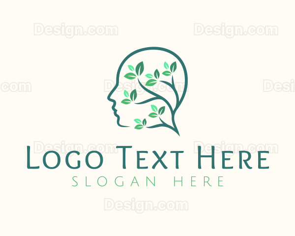 Human Plant Head Logo