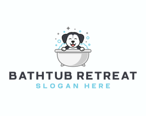 Dog Grooming Bathtub logo