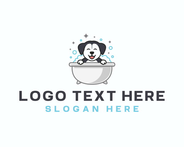 Siberian Husky logo example 2