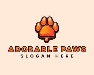 Dog Paw Print logo design