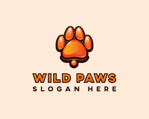 Dog Paw Print logo design