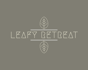 Minimalist Nature Leaf logo design