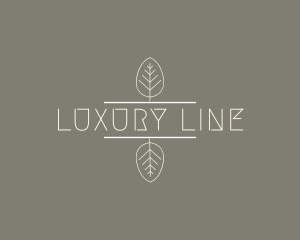 Minimalist Nature Leaf logo design