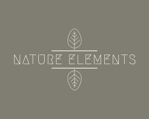 Minimalist Nature Leaf logo design