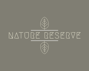 Minimalist Nature Leaf logo design