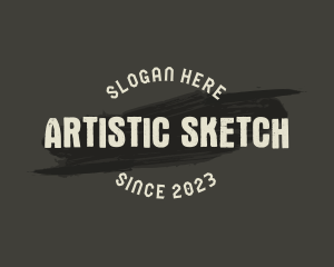 Urban Streetwear Brushstroke logo design