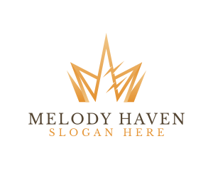 Golden Luxury Crown  Logo